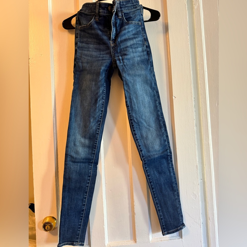 American Eagle Outfitters Dark Blue Skinny Jeans